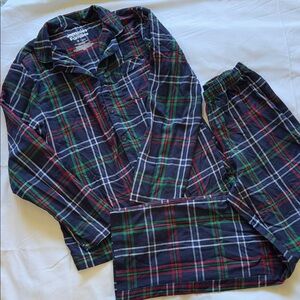 Plaid Pajama Set for Kids - Black, Red, Green